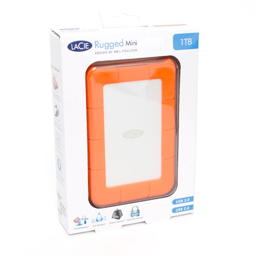 LaCie, Hard Drives, Tech, USB 3.0 Rugged, Mini, Hard Drive, 62296
